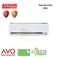 Acson 1.0hp R32 Non-Inverter AVO Wall Mounted Air-Conditioner A3WM10N/A3LC10F