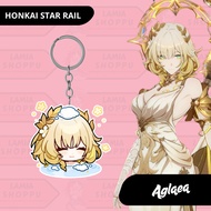 GANTUNGAN Honkai Star Rail Keychain | Aglaea HSR Keychain | Honkai Star Rail Acrylic UV Cutting Lase