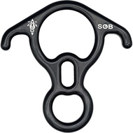 SOB 40KN Rescue Rajah 8 Descender Belay Rappel Peralatan Belay Panjat Tebing Rigging Plate 7075 Alum