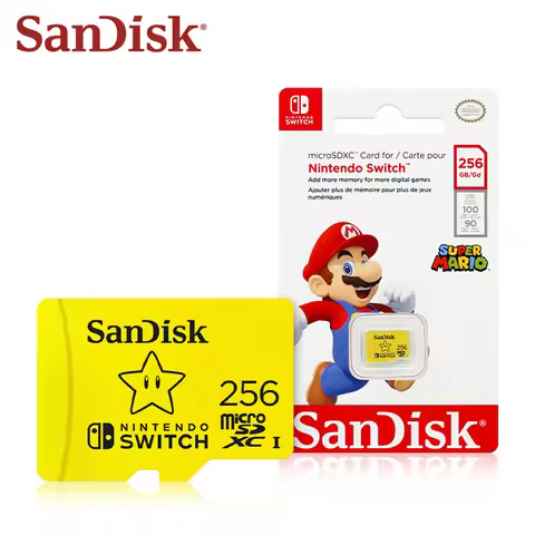 Original SanDisk micro sd card 128gb 256gb 512gb 1tb U3 microSDXC Memory Game Expansion Card for Nin