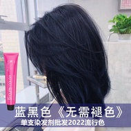 Shoupin Hair Dye Paste Popular Blue Black Color Hair Salon Gray Brown Dye Covers White Hair Long Las
