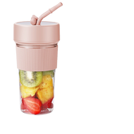Blender jus portable dengan sedotan Cordless mini chopper bumbu Multifungsi Rechargeable 6 Pisau usb