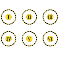 Objective Point Markers 6PCS Set Objective Marker Compatible with WH40K KT Wargame (Miniature Not In