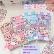 Momo Weeks Cute Colourful Handbook Journal Planner Notebook Grid Pages MOMO酱Weeks本卡通手账本 网格本 笔记本 方格本