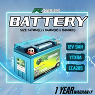 ROKER BS BATTERY YTX9A-BS TURBO VOLT 12V - 9AH CBR250 / NINJA 250 / KYMCO 250 / DUKE 200 BATTERI YTX