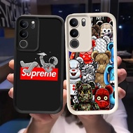 Q-88 SUP Black white Case for VIVO IQOO Z9 Y200 U5X T3 Y300 Y19S Pro Lite 5G