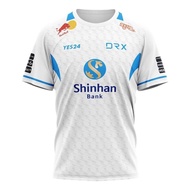 DRX Team 2022 Custom Name LOL LCK Deft Zeka BeryL Pyosik Kingen T Shirt Men E-sports Uniform Clothin