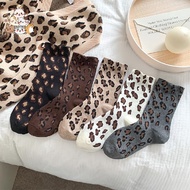 Women's Tennis Socks - Size 39-42, Leopard Print, Ideal for Sports & Leisure