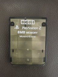 原裝 HORI PS2 8MB 記憶卡  Memory Card 透明黑