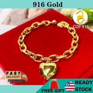916 gold bracelet cop 916  kids bracelet  gelang kanak-kanak gelang  emas korea  916 Charms Rantai Tangan  Bracelet