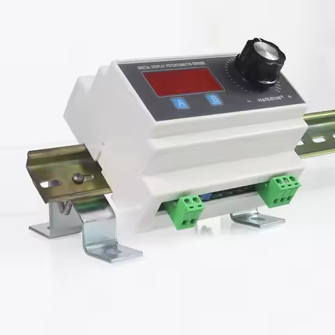 Din-Rail Digital Display Variable Resistor Potentiometer 1K 2.2K 3.3K 4.7K 10K 100K 470K For Speed c