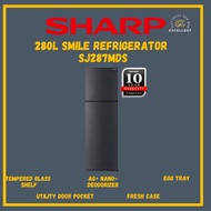 （SABAH ONLY) SHARP 224L 2 DOOR  FRIDGE SJ285MSS REFRIGERATOR ICE BOX 冰箱