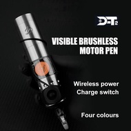 New D-T2/D-T1 Wireless Tattoo Pen Rechargeable External Rotor Motor Tattoo Machine High Torque Tatto