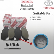 BRAKE PAD ORIGINAL TOYOTA FRONT DISC  IS250 IS350  FRONT 04465-53020
