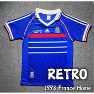 Retro Jersey France 1998 Home Jersey France 1998 Jersey Perancis 1998 Jersey Zidane