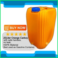 ◫ ◮ 20 LITER = 5 GALLON STACKABLE OIL CONTAINER / LIQUID CONTAINER / CARBOY CONTAINER WITH HANDLE