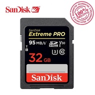 SanDisk Memory Card Extreme Pro SDHC SD Card 95MB/s Read 90MB/s Write 32GB Class10 C10 U3 V30 UHS-I