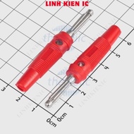 [2 Pieces]- 4mm Male Banana Head 60mm Long Linhkien IC Red Wire Connector
