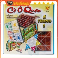 6-in-1 Chess Set: Mandarin Box, Go, Checkers, Seahorse Chess, Jumping Chess, Burden Chess for childr
