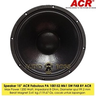 Ready Speaker Full Range 15 inch PA 100152 MK1 SW Fabulous ACR 15 in