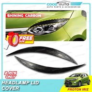 Proton Iriz 2014 - 2018 Headlamp Lid Cover Eyebrow Eyelid Lip Eye brow lid - Carbon Black Chrome