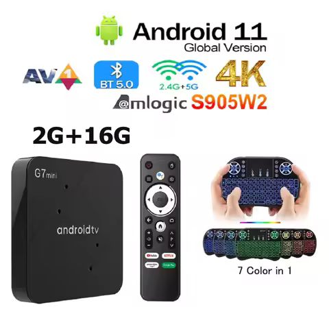G7 Mini Android 11 vs MAX PRO Amlogic S905W2 Quad Core Support 4K HDR AV1 Media Player Dual Wifi 2.4