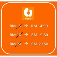 Tambah nilai top up u mobile