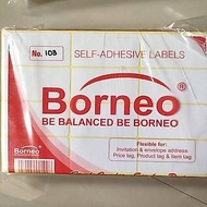 Borneo 103 Sticker Label Price Label