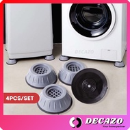 4PCS Washing Machine Pad Anti Slip Noise Reducing Feet Base Refrigerator Anti Vibration Pad Pelapik Mesin Basuh 洗衣机脚垫