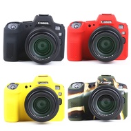 กระเป๋ากล้อง DSLR เคสครอบปกป้องผิวเกราะซิลิโคนแบบนิ่มใหม่สำหรับ Canon EOS R8 R R7 RP R5 R6 Mark II R6II
