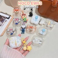 【imamura】For HOCO EW63 Case Casing Soft Silicone Earphone Case Couple Cute Cartoon