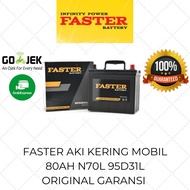 Aki Kering Mobil INNOVA DIESEL FORTUNER DIESEL PAJERO SPORT Faster Battery 80AH N70L 95D31L Original