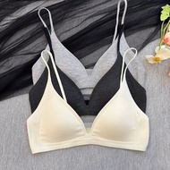 Deep V Triangle Cup Bra - Thin Straps, No Steel Rings | Perfect for Summer