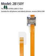 [GrandLarge] 2FF SIM Standard Positive Reverse Extension Cord Mobile Phone Signal Extension Cord SIM