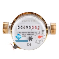 [LIS1] 15mm 1/2 inch Cold Water Meter Read of Cubic Flow 360 Adjustable Rotary Counter Measuring 0.0