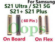 5-10pcs Phone USB Charger Charging Port FPC Connector 60Pin For Samsung Galaxy S21 Ultra G998B S21 5