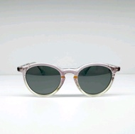 แว่นกันแดด KIRARI JAPAN 🇯🇵 เลนส์ดำกรอบชมพูใส Polarized ขนาด 48-19-151 UV400 แท้ พร้อมอุปกรณ์ คุณภาพญ