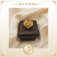 22k / 916 Gold Lightweight Heart Ring