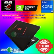 *Used / Second Hand / Budget Asus ROG R5V 6th Core i7 / 8gb / 128gb ssd 1TB hdd/ Nvidia Geforce GTX9