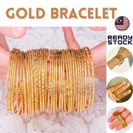 Gelang Tangan Emas Korea Perempuan 916 gold Bracelet Indian Jewellery Set 18k Gold Bracelet Gelang Tangan Bangkok