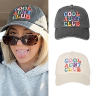 InnoBeta Aunt Gifts, Auntie Gift Ideas Hat, Auntie Hat, Adjustable Vintage Washed Cotton Embroidered