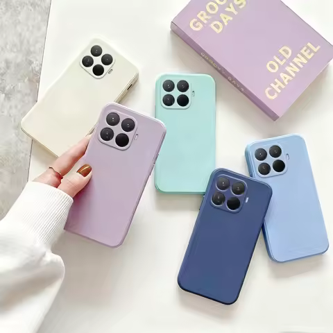 For Xiaomi 15T Pro Case Liquid Silicone Plain Rubber TPU Cover Xiaomi 15T Pro Case Phone Protector C