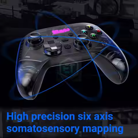 PC Joystick Controller with Hall Effect Anti-Drift Joystick Wireless PC Gaming Controller for Window