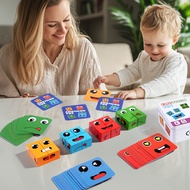 9.23 Emoticon Building Blocks Face-Changing Rubik's Cube Six-