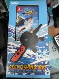 全新 Switch game 釣魚明星世界巡迴賽 魚竿套裝 中英文版本