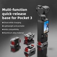 For DJI 5A 4 OSMO Poet3 Adapter Dual Interface 1/4 Thread Magnetic Quick Release Holder Accessori
