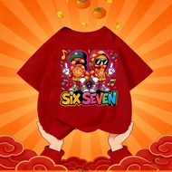 Children Brainrot 67 Game Style Cartoon T Shirt Short Sleeve Casual Outfit