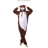 Adult Husky Dog Kigurumi Onesie Animal Squirrel MashiMaro Cosplay Pajama Sleepwear For Women Men One
