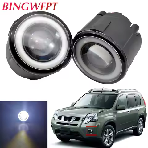 2pcs Car Fog Lamp Assembly LED Fog Lights For Nissan Infiniti Tiida X-Trail T31 Juke Note E11 Murano
