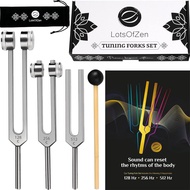 Tuning Forks for Healing (128Hz, 256Hz, 512Hz) — Body Weighted Tuning Forks Medical for Healing Chak